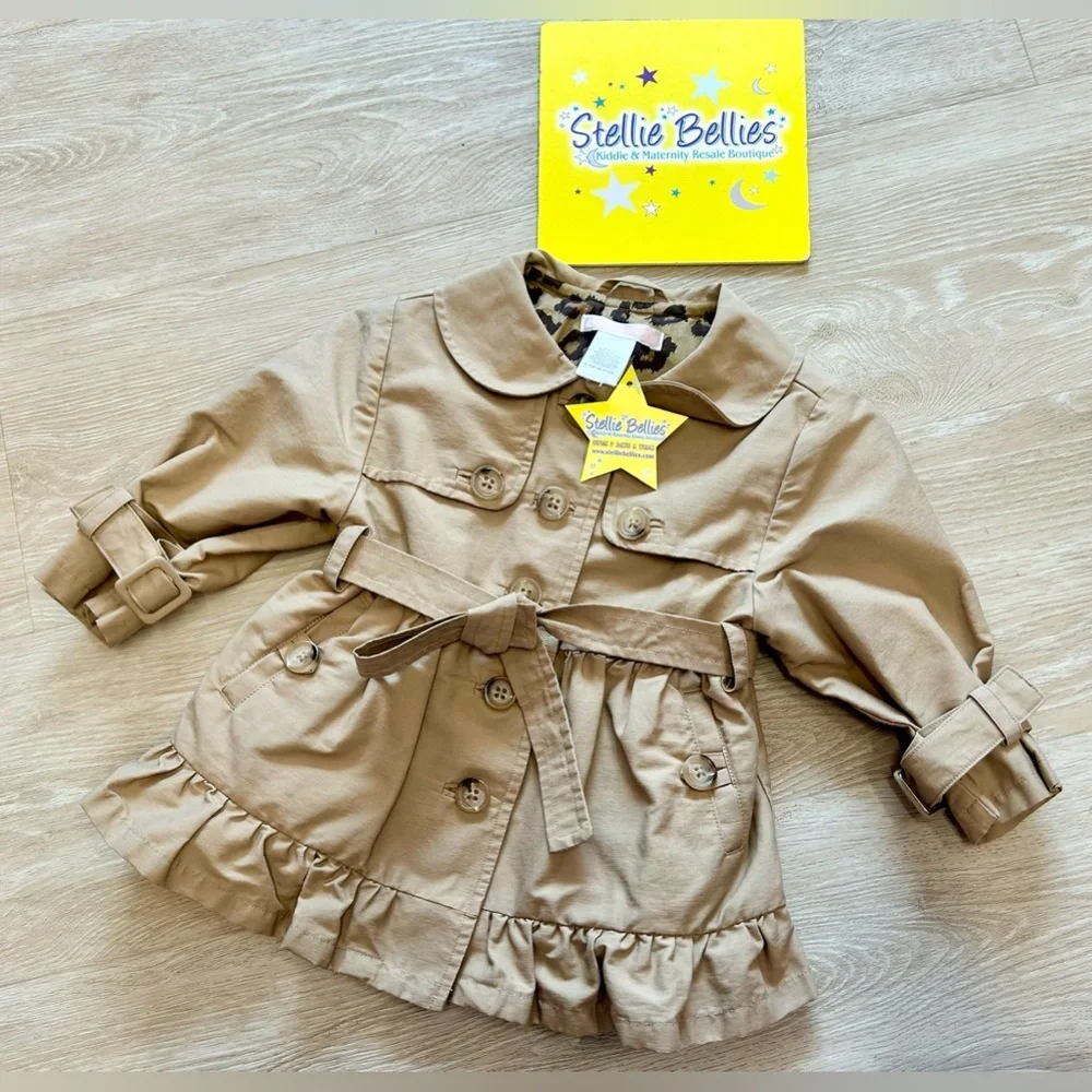 JANIE + JACK BABY GIRL CLASSIC COAT 6/12 months